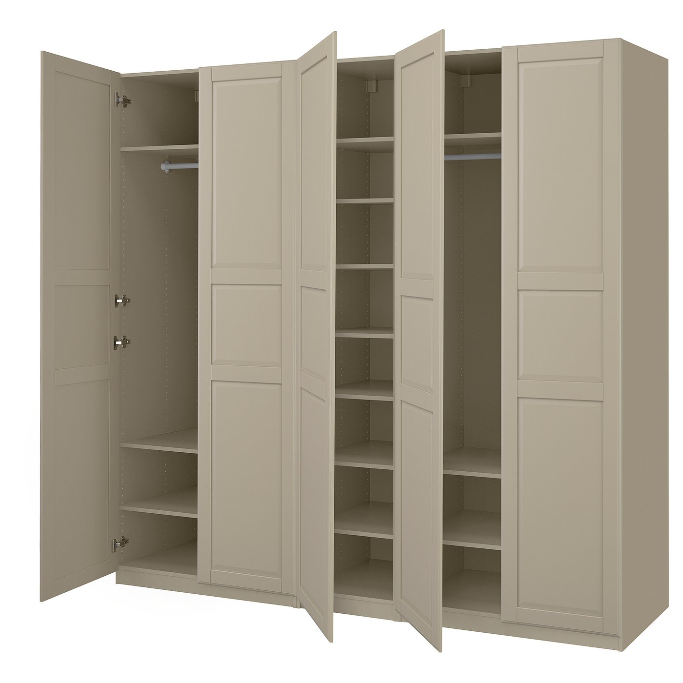 Гардеробная комбинация - IKEA PAX/TYSSEDAL / ПАКС/ТИССЕДАЛЬ ИКЕА, 236x250x60 см ,бежевый