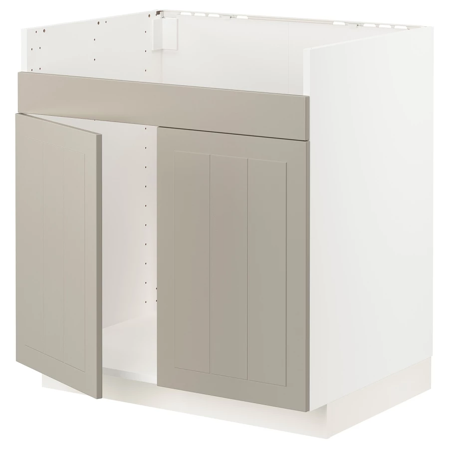 Шкаф под раковину - METOD / HAVSEN  IKEA/ МЕТОД/ХАВСЕН/ИКЕА, 88х80 см, белый/бежевый (изображение №1)