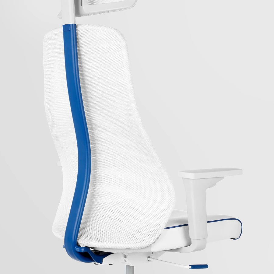 Стол и стул - IKEA BEKANT / MATCHSPEL, 120х80 см, белый/синий, БЕКАНТ/МАТЧСПЕЛ ИКЕА (изображение №5)