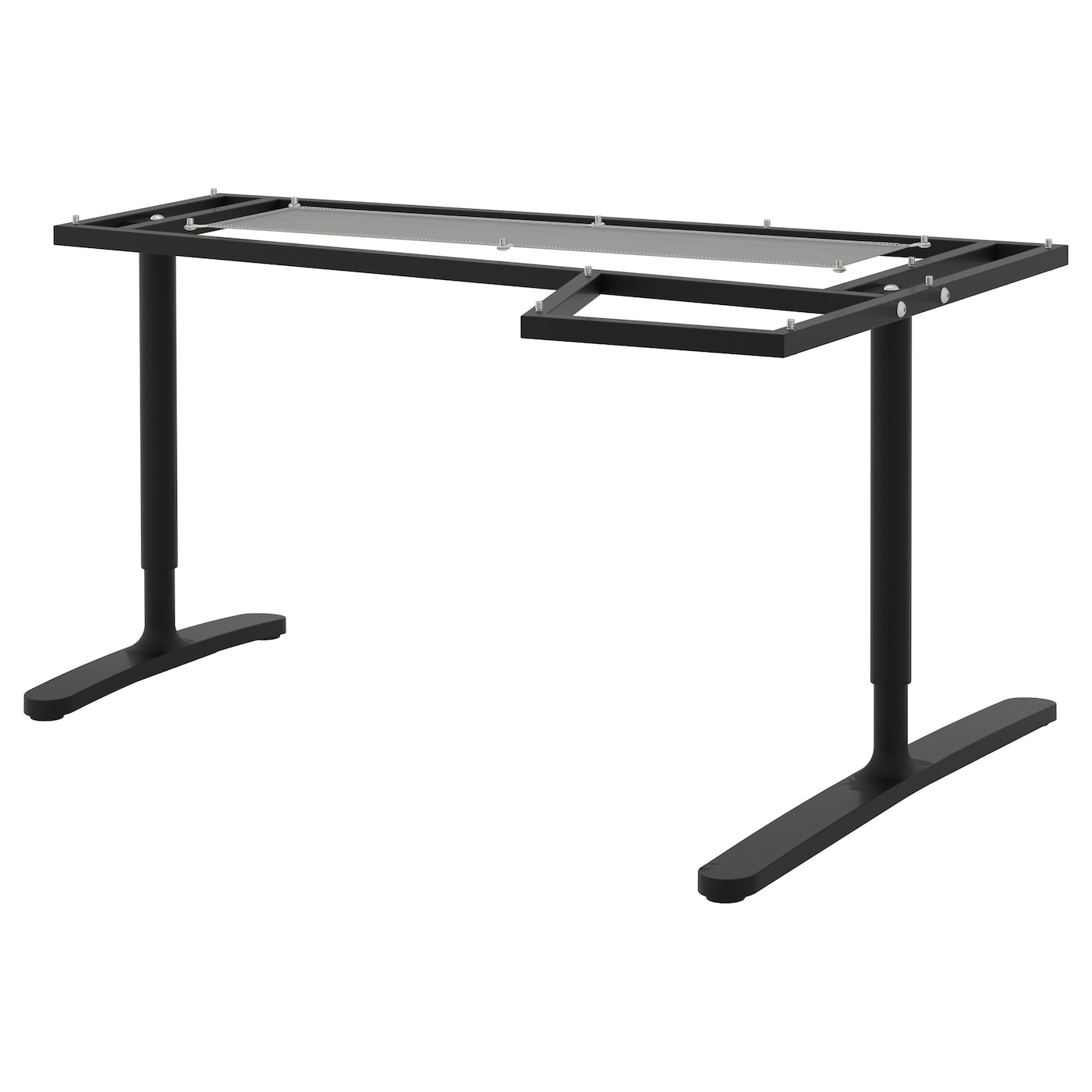 Рамка для угловой столешницы - IKEA BEKANT, 160x110см, черный, БЕКАНТ ИКЕА