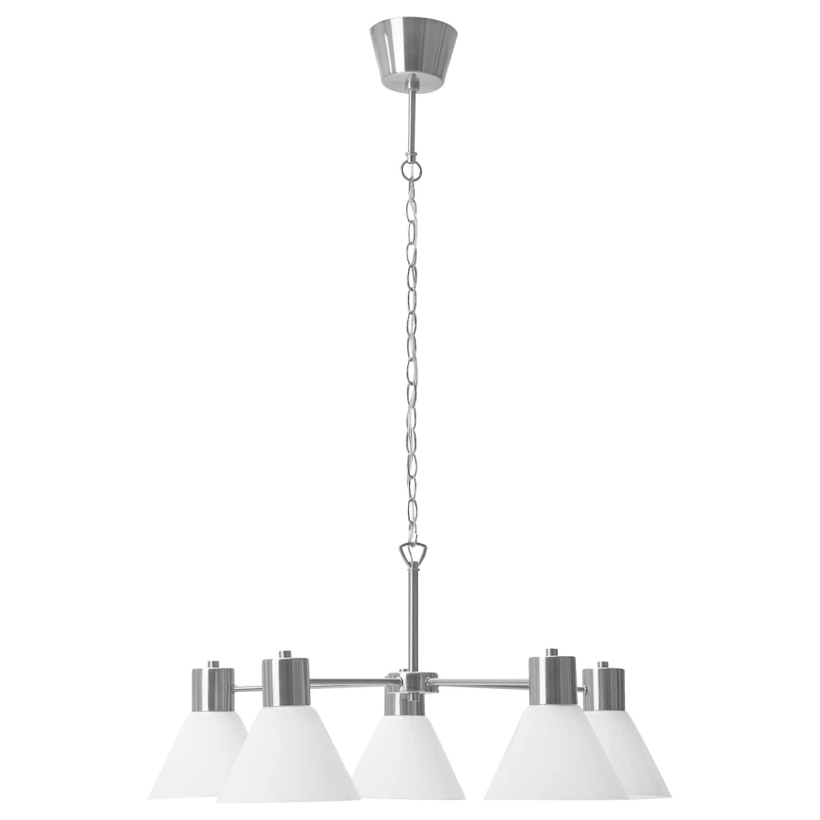 Люстра - FLUGBO IKEA/ ФЛУГБУ ИКЕА,  77 см, белый (изображение №1)