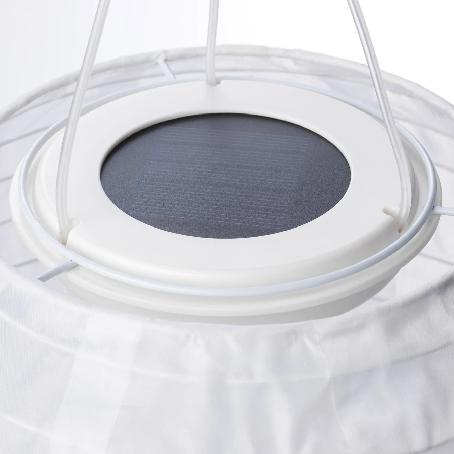 Подвесной светильник на солнечной энергии - IKEA SOLVINDEN, 22х19 см, белый, СОЛВИНДЕН ИКЕА (изображение №3)
