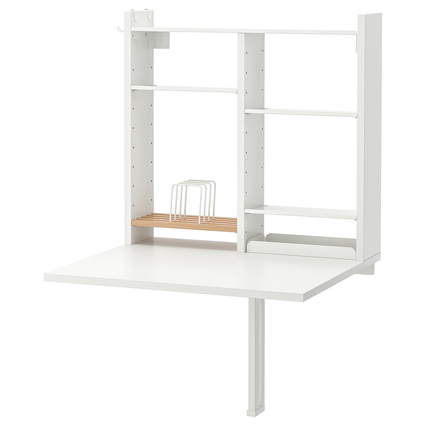 Стол подвесной откидной - IKEA NORBERG, 60х64х75 см, белый, НОРБЕРГ ИКЕА