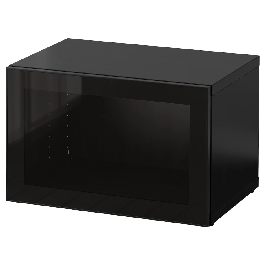 Шкаф - IKEA BESTÅ/BESTA/ БЕСТО ИКЕА, 60x40x38 см, черный (изображение №1)