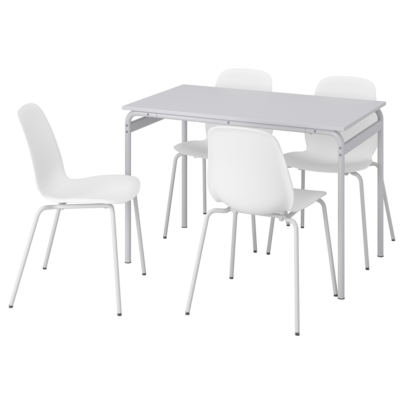 Кухонный стол - GRÅSALA/LIDÅS IKEA/ГРОСАЛА/ЛИДОНОС ИКЕА, 110 см, белый