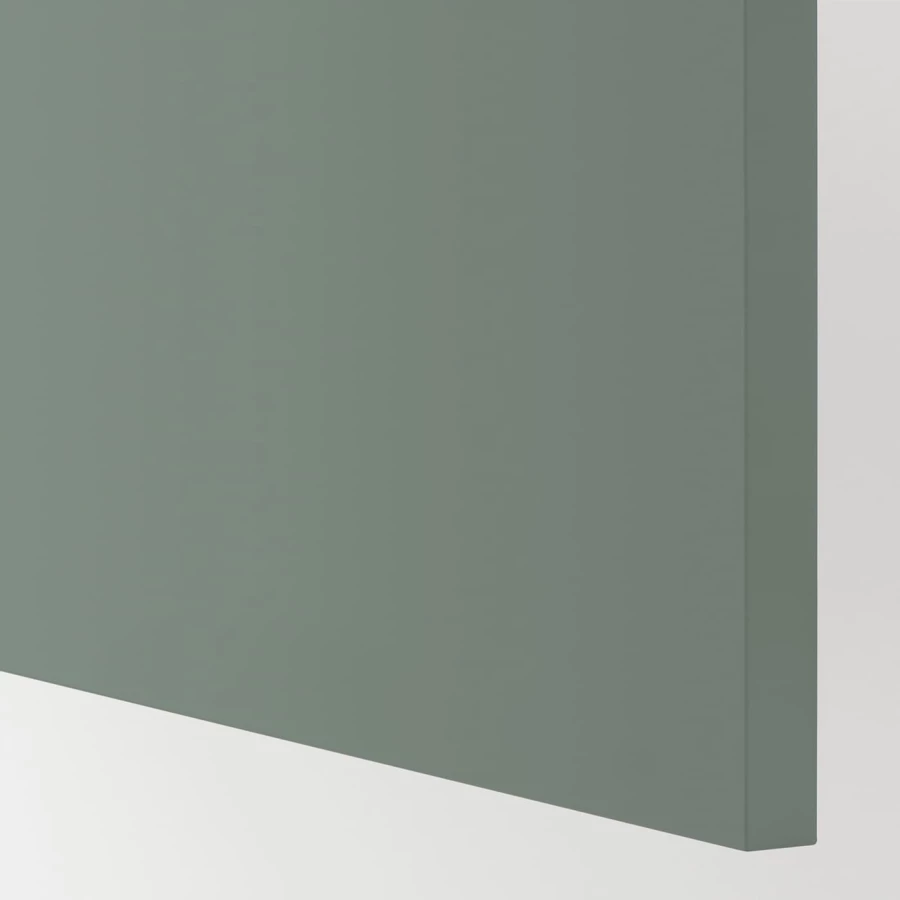 Кухонный шкаф-пенал - IKEA METOD/МЕТОД ИКЕА, 220х60х60 см, белый/темно-зеленый (изображение №2)