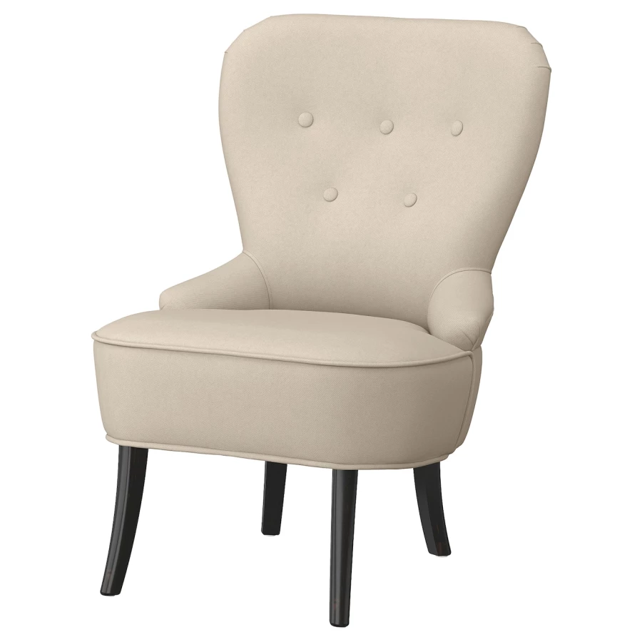 Кресло с подлокотниками - IKEA REMSTA, 60х72х88 см, бежевый,  РЕМСТА ИКЕА (изображение №1)
