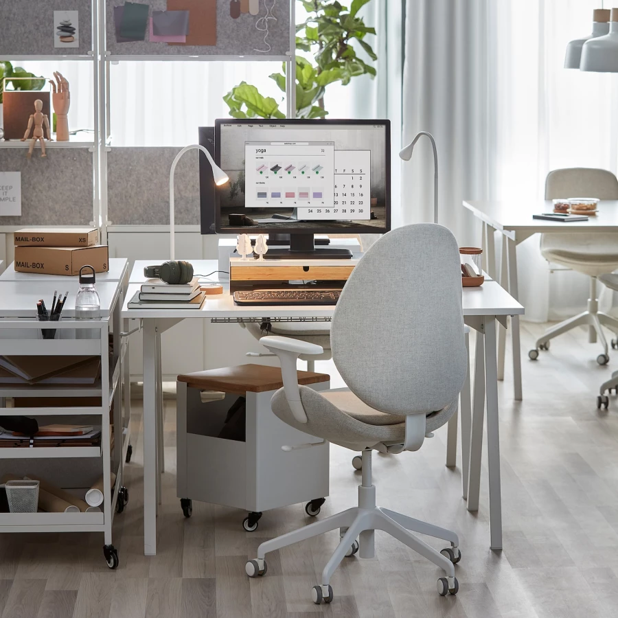 Письменный стол - IKEA TROTTEN, 120х70 см, белый, ТРОТТЕН ИКЕА (изображение №2)