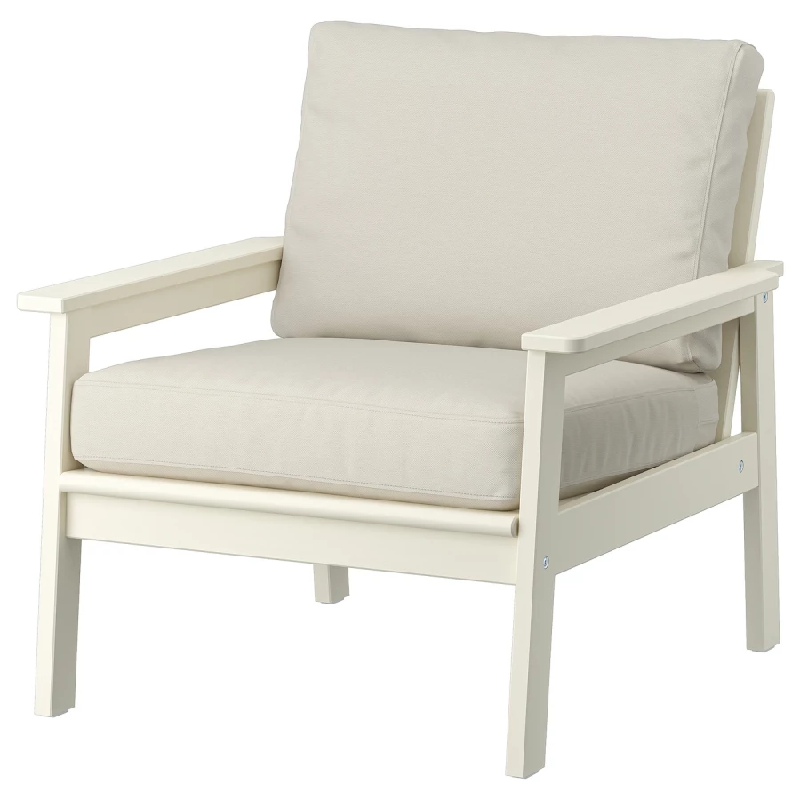Садовое кресло - BONDHOLMEN IKEA/  БОНДХОЛЬМЕН ИКЕА,  78х77 см, белый (изображение №1)