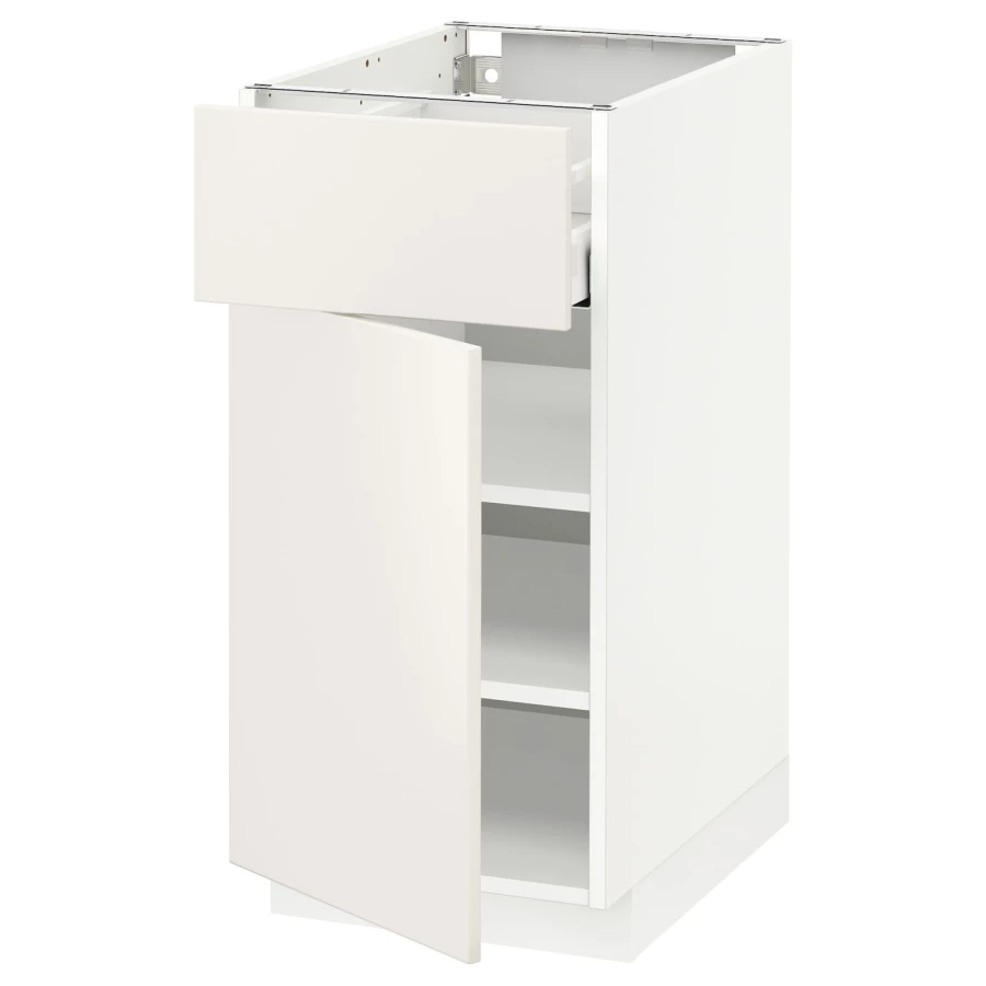 Напольный шкаф - IKEA METOD MAXIMERA, 88x62x40см, белый, МЕТОД МАКСИМЕРА ИКЕА (изображение №1)
