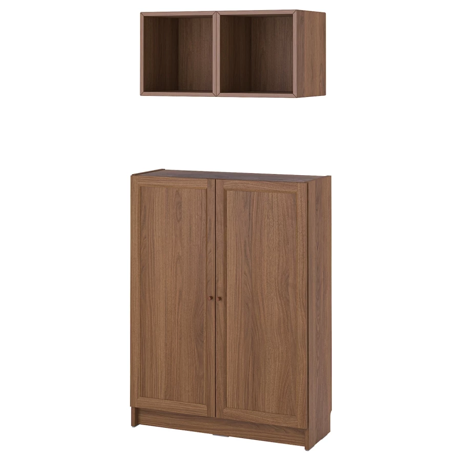 Книжный шкаф -  BILLY / EKET IKEA/ БИЛЛИ/ ЭКЕТ ИКЕА,коричневый (изображение №1)