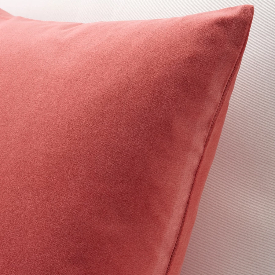 Чехол на подушку - SANELA IKEA/ САНЕЛА ИКЕА, 65х65 см,  бледно-красный (изображение №2)