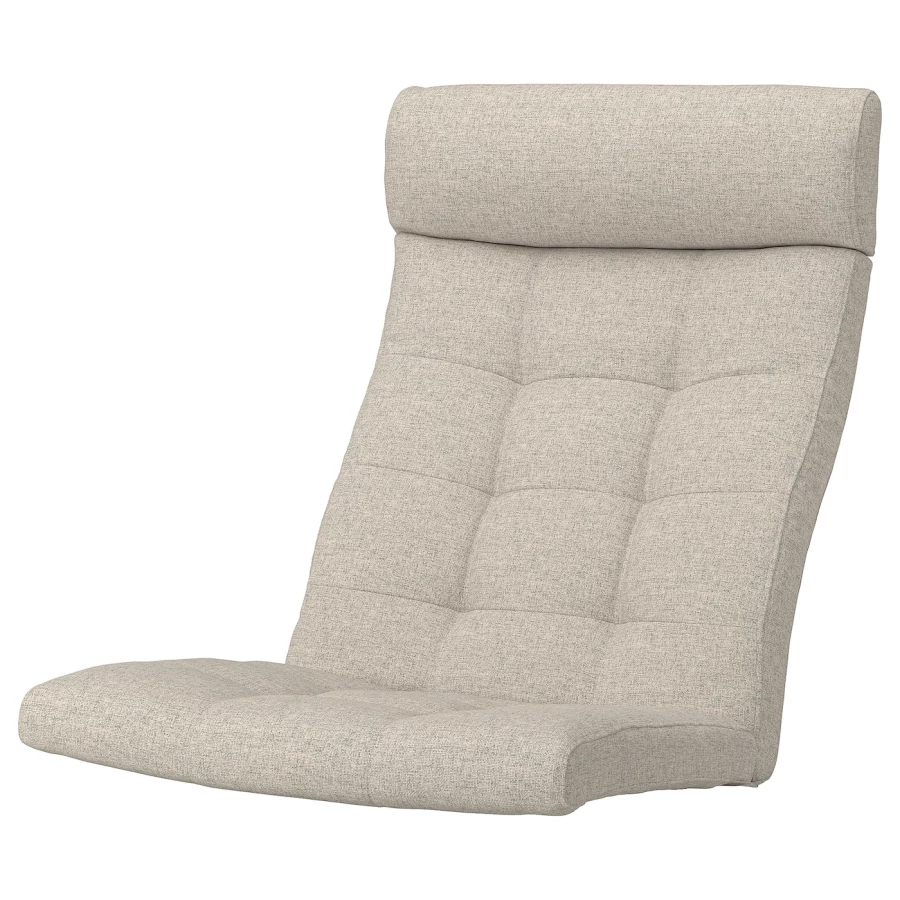 Подушка на кресло - POÄNG /POANG IKEA /  ПОЭНГ ИКЕА,  137х55 см, бежевый (изображение №1)