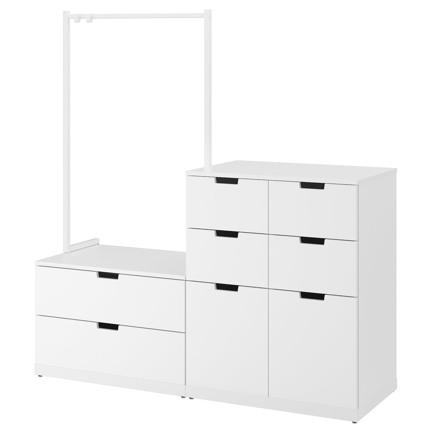 Комод - IKEA NORDLI/НОРДЛИ ИКЕА, 47х169х160 см, белый
