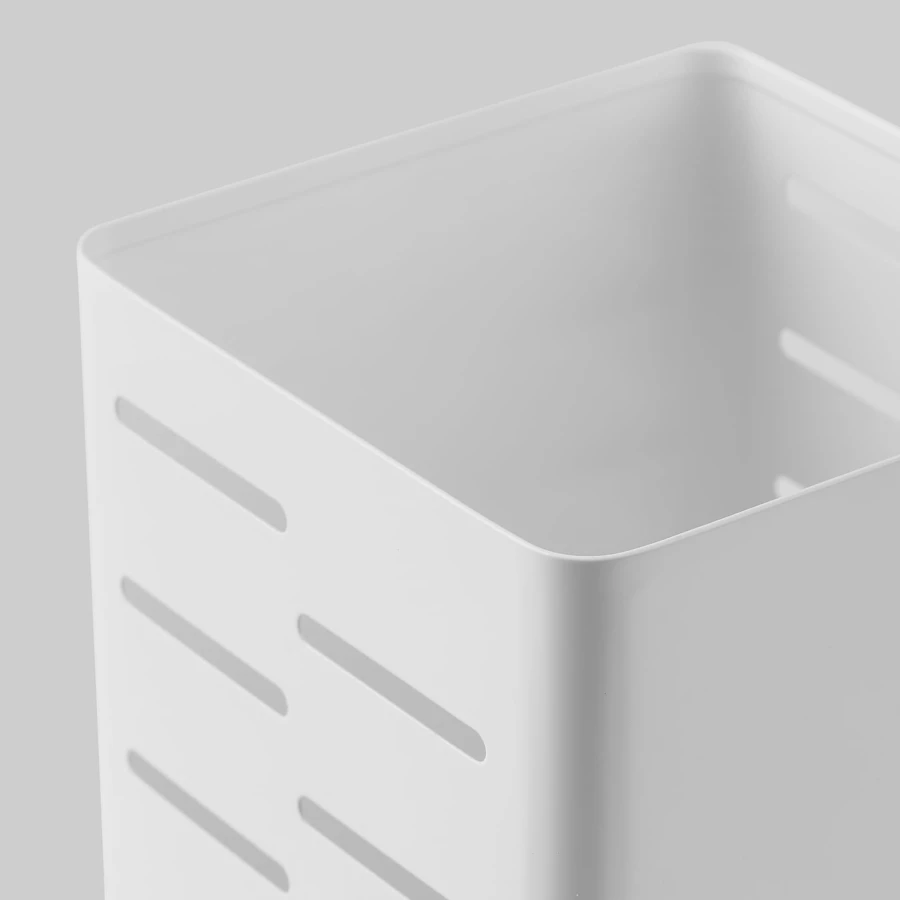 Подставка для столовых приборов - IKEA AVSTEG, 10х10х18 см, белый, АВСТЕГ ИКЕА (изображение №4)