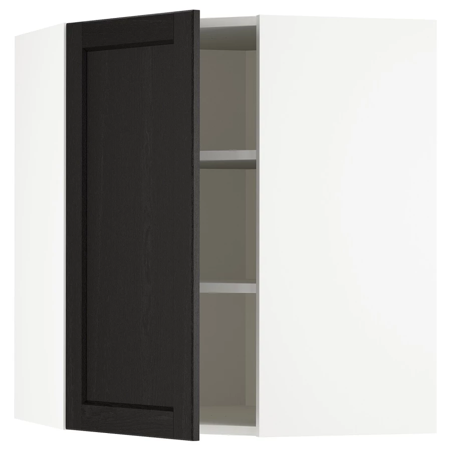 METOD Навесной шкаф - METOD IKEA/ МЕТОД ИКЕА, 80х68 см, белый/черный (изображение №1)