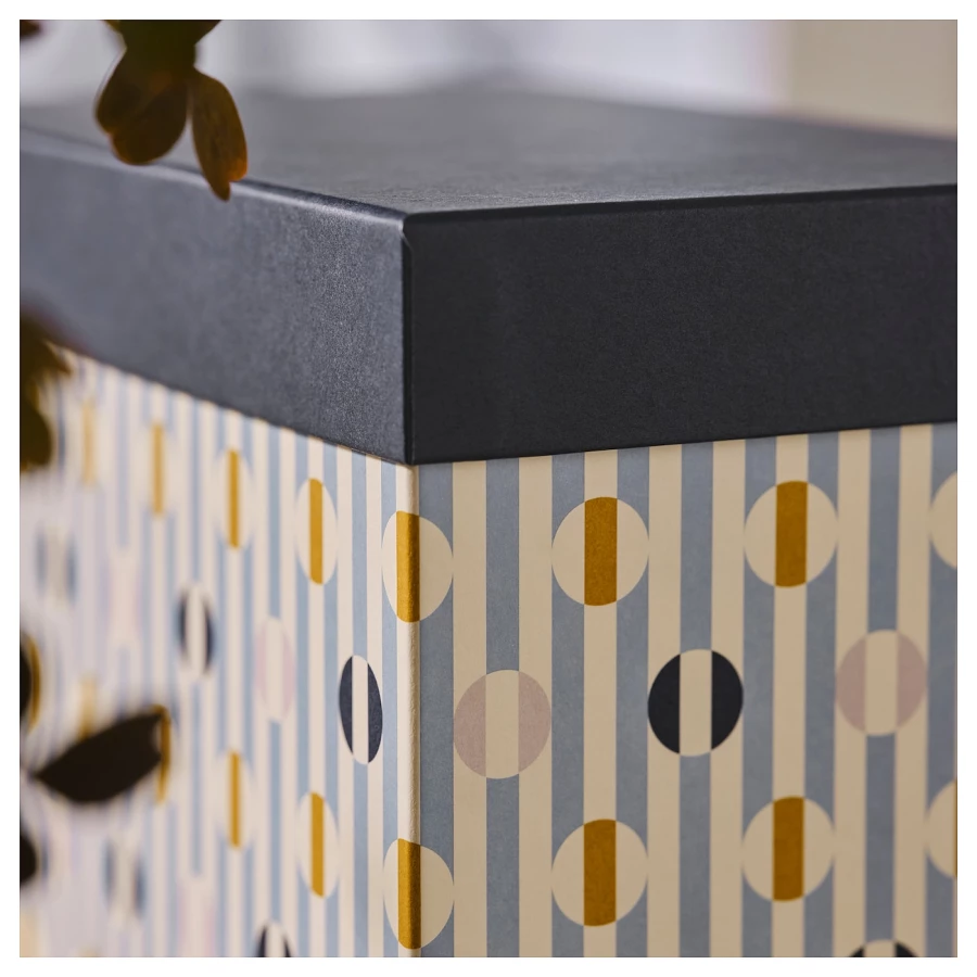 Коробка с крышкой - IKEA DAKSJUS, разноцветный, ДАКСЬЮС ИКЕА (изображение №3)