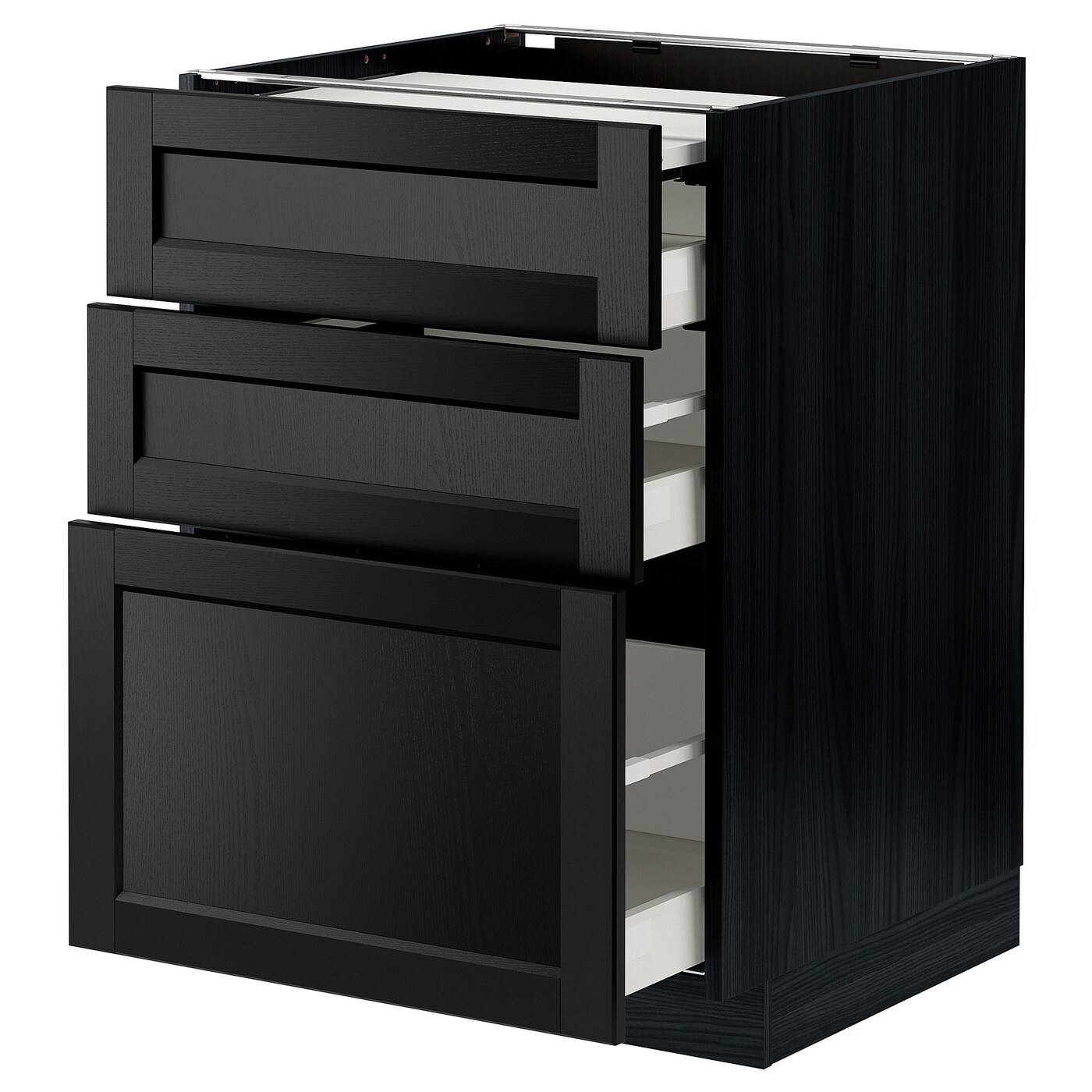 Напольный шкаф - METOD / MAXIMERA IKEA/ МЕТОД/ МАКСИМЕРА ИКЕА,  88х60 см, черный