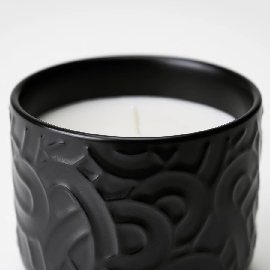 Ароматическая свеча/керамический контейнер - IKEA SÖTRÖNN/SOTRONN/СЁТРЁНН ИКЕА, 7х8 см, черный (изображение №6)