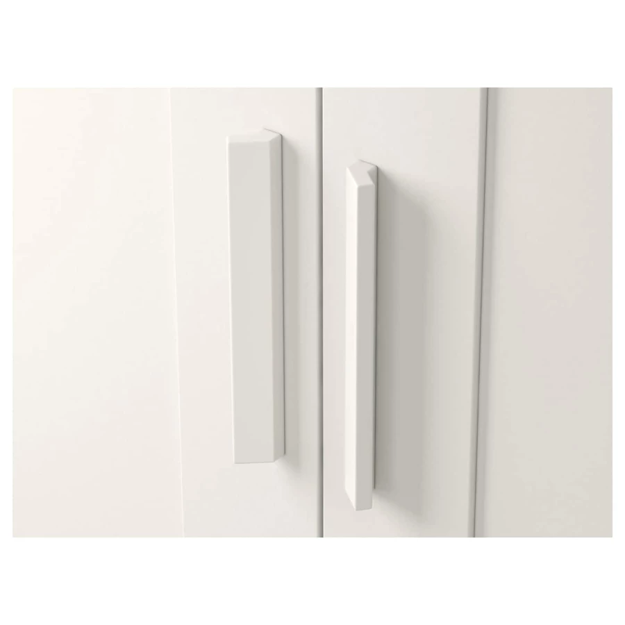 Шкаф платяной 3-дверный - IKEA BRIMNES/БРИМНЭС/БРИМНЕС ИКЕА, 117х190 см, белый, (изображение №7)