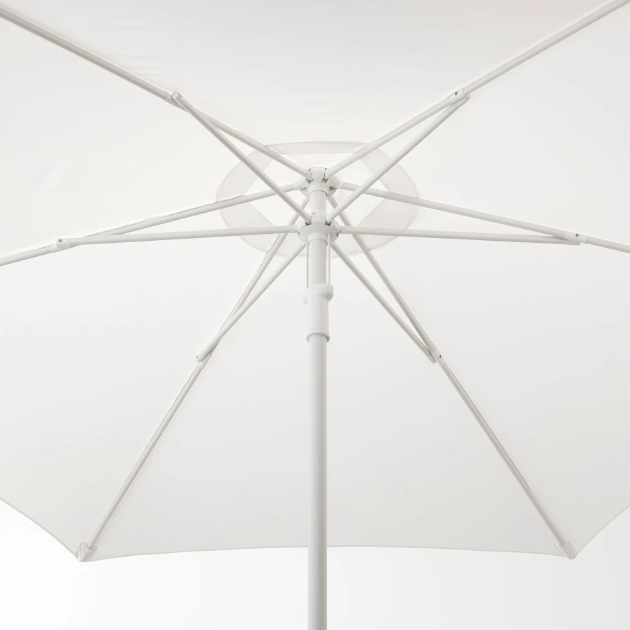 Зонт от солнца - HÖGÖN/HОGОN IKEA/ ХЕГЕН ИКЕА, 270 см, белый/черный (изображение №5)
