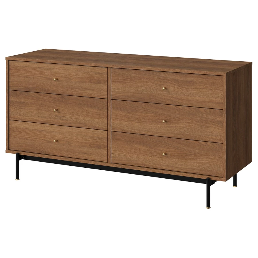 Комод - IKEA RÅDMANSÖ/РЭДМАНСЁ ИКЕА, 159х48х81 см, коричневый (изображение №1)