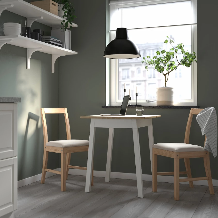 Набор кухонных столов - PINNTORP IKEA/ПИНТТОРП/ИКЕА, 65 см, бежевый (изображение №2)