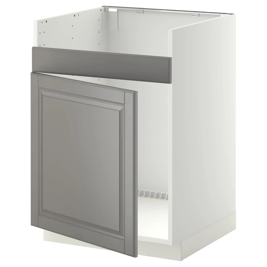 Шкаф под раковину - METOD / HAVSEN  IKEA/ МЕТОД/ХАВСЕН/ИКЕА, 88х60 см, белый/серый (изображение №1)