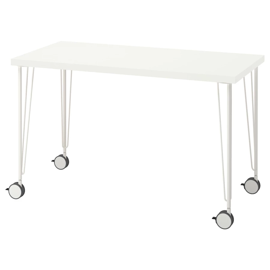 Письменный стол - IKEA LAGKAPTEN/KRILLE, 120х60 см, белый, ЛАГКАПТЕН/КРИЛЛЕ ИКЕА (изображение №1)