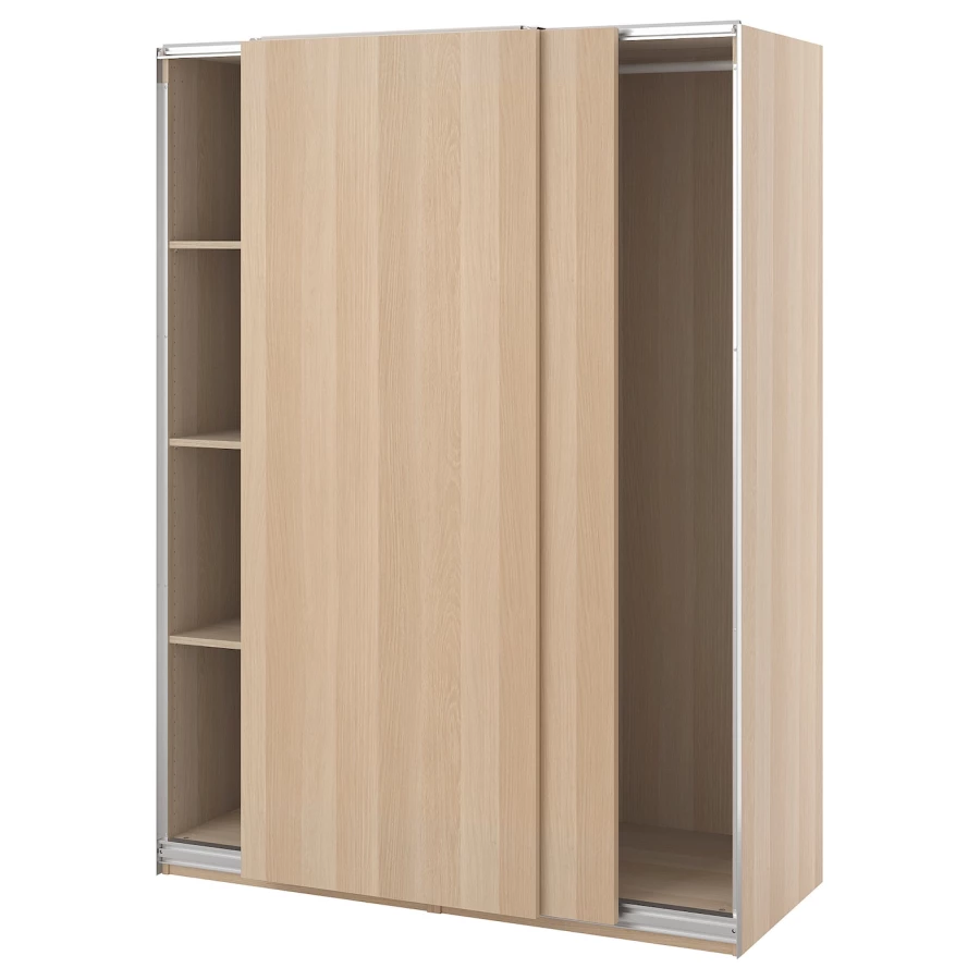 Шкаф - IKEA PAX/HASVIK/ПАКС/ХАСВИК ИКЕА, 66х150х201 см, светло-коричневый (изображение №1)
