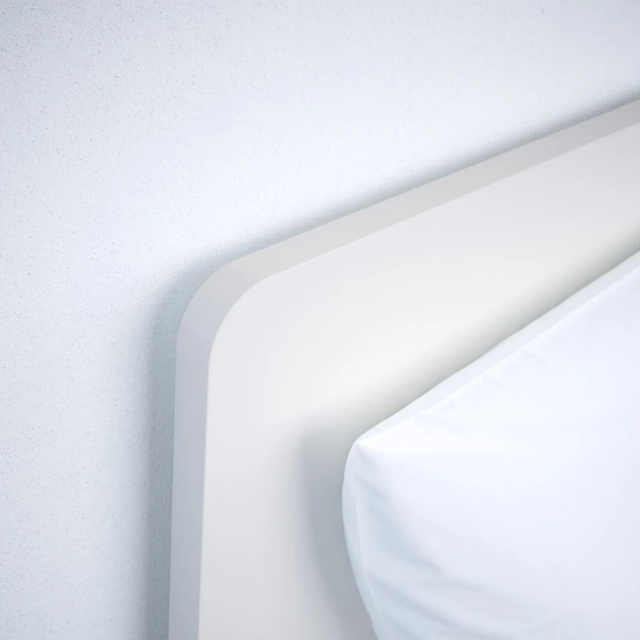 Двуспальная кровать - IKEA ASKVOLL/LURÖY/LUROY, 200х140 см, белый, АСКВОЛЬ/ЛУРОЙ ИКЕА (изображение №8)