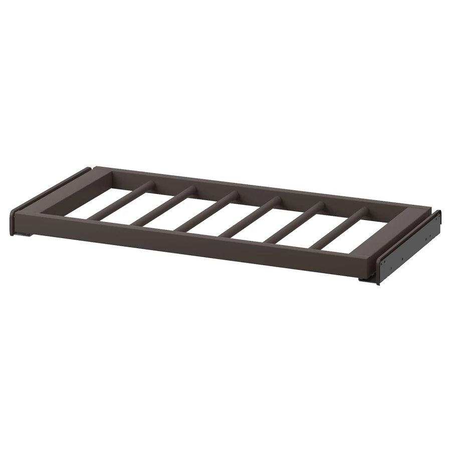 Выдвижная вешалка для брюк - IKEA KOMPLEMENT/КОМПЛИМЕНТ ИКЕА, 75x35 см, темно-серый (изображение №1)