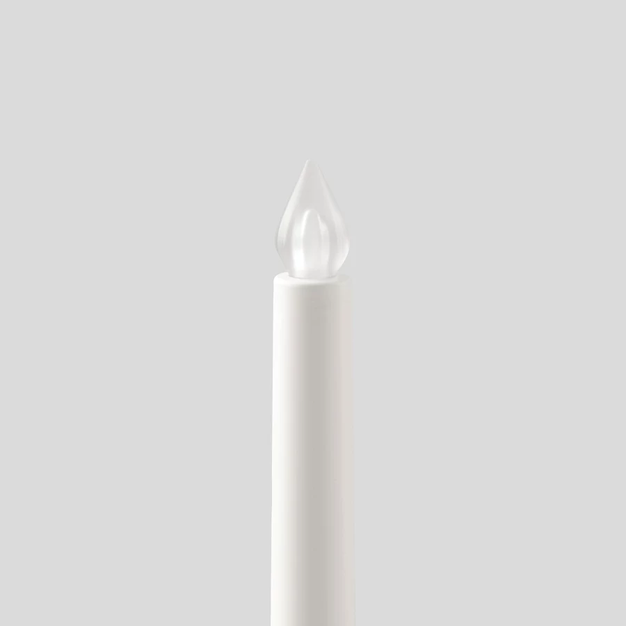 Светодиодная свеча для люстры - IKEA ÄDELLÖVTRÄD/ADELLVTRAD/ЭДЕЛЛОВТРЭД ИКЕА, 28х2,2 см, белый, 2 шт (изображение №3)