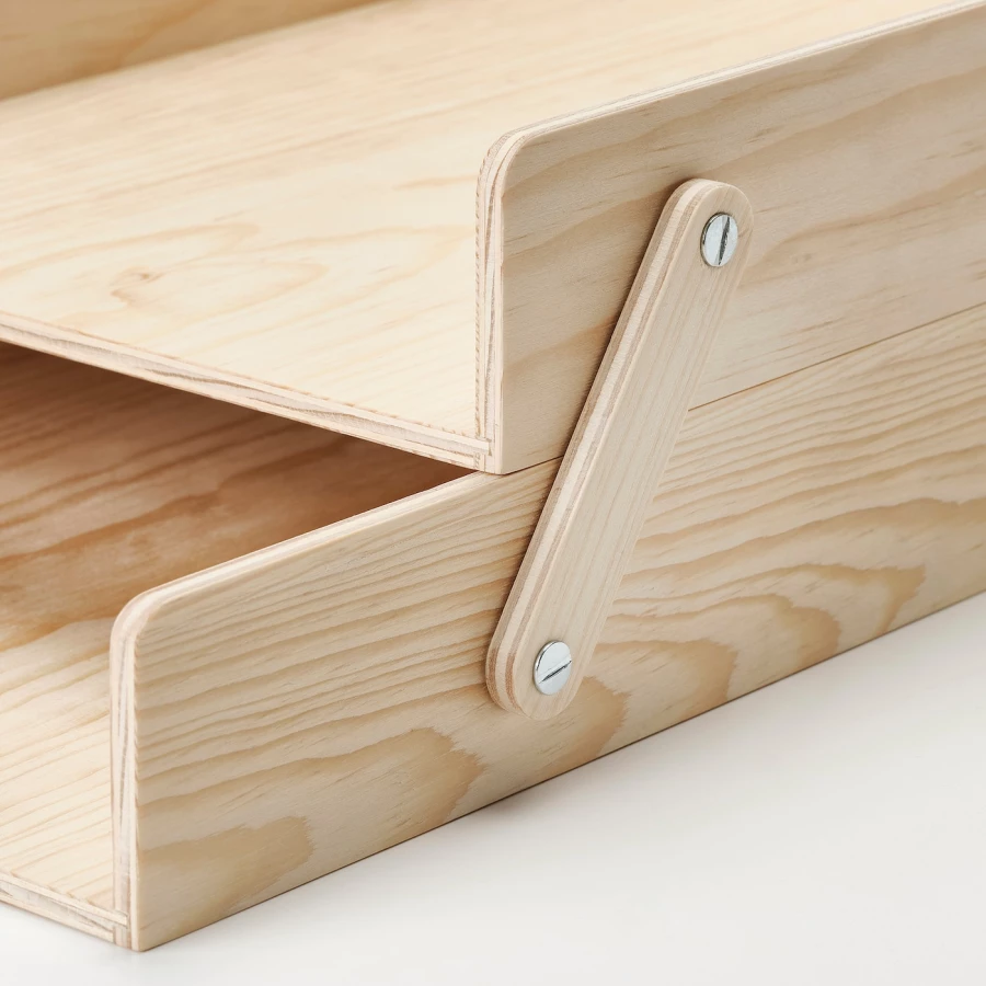 Лоток для писем - KLÄMMEMACKA /KLАMMEMACKA IKEA/  КЛЭММЕМАККА ИКЕА,  под беленый дуб (изображение №4)