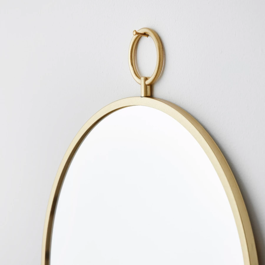Зеркало - GRYTÅS / GRYTАS IKEA/ ГРЮТОС ИКЕА, 25 см, золотистый (изображение №4)
