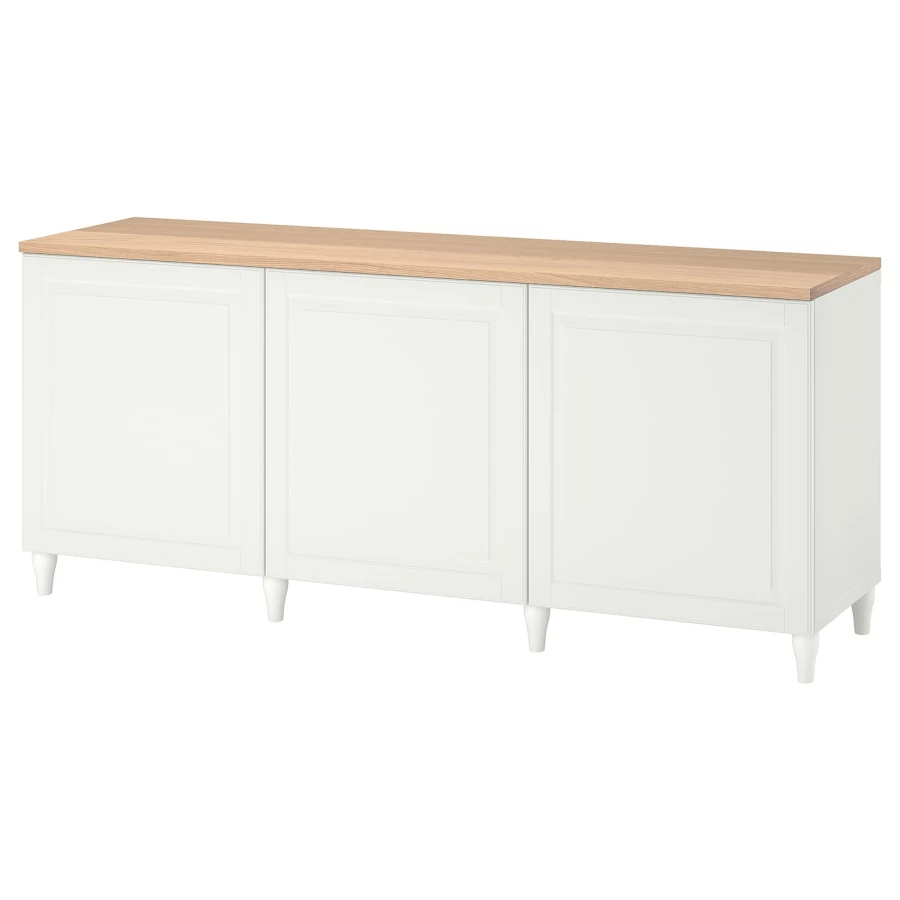 Комбинация для хранения - IKEA BESTÅ/BESTA/ БЕСТА/БЕСТО ИКЕА, 180x42x76 см, белый (изображение №1)
