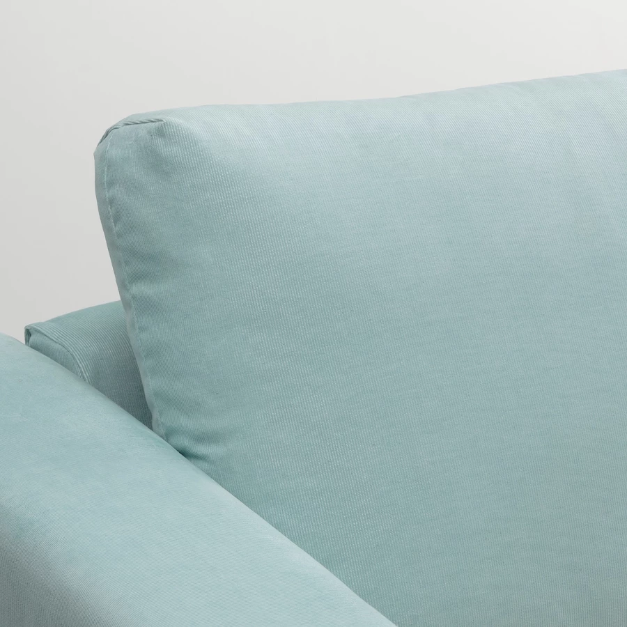 3-местный диван с шезлонгом - IKEA VIMLE, 98x271см, голубой, ВИМЛЕ ИКЕА (изображение №9)