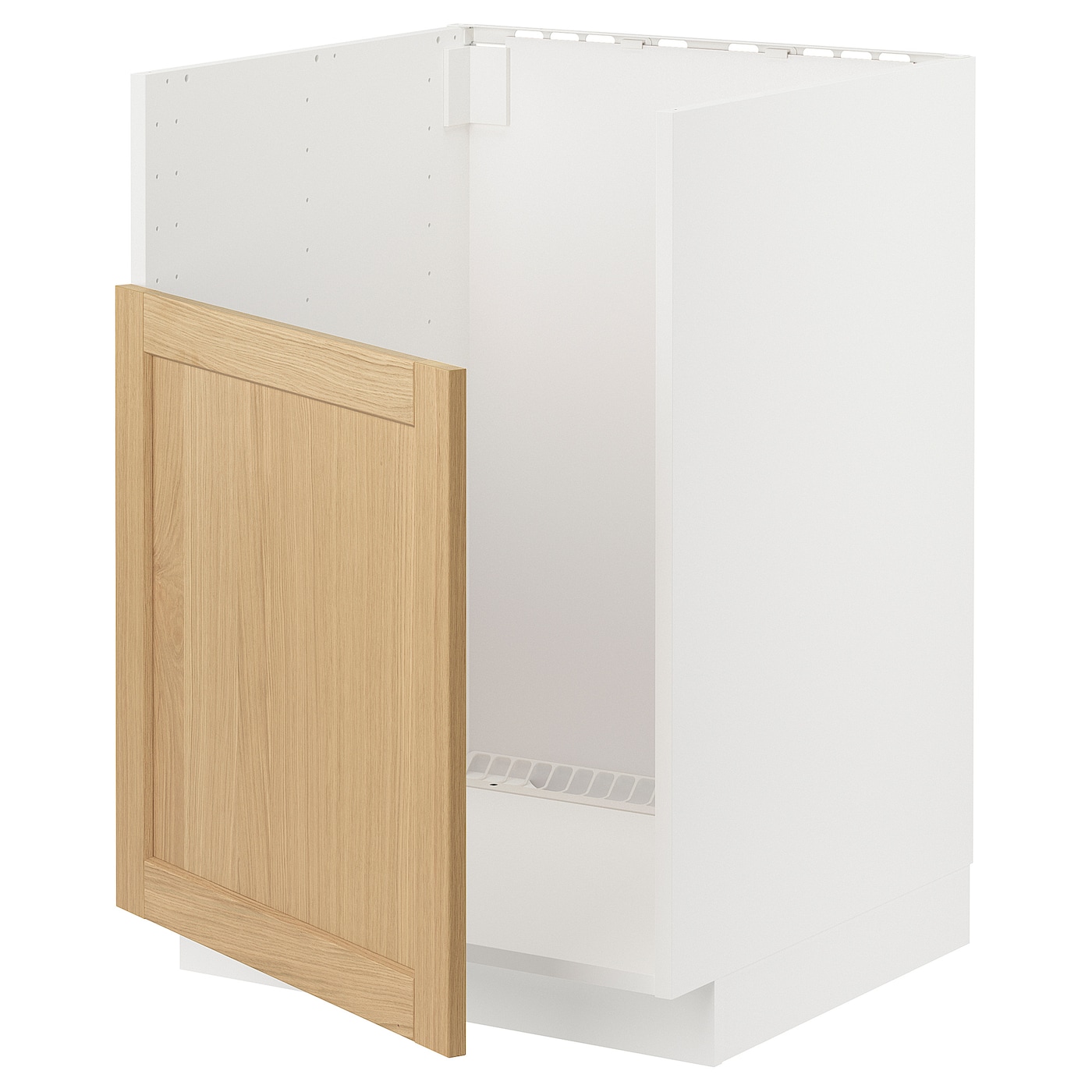 Напольный шкаф - METOD IKEA/ МЕТОД ИКЕА,  60х88 см, белый/под беленый дуб