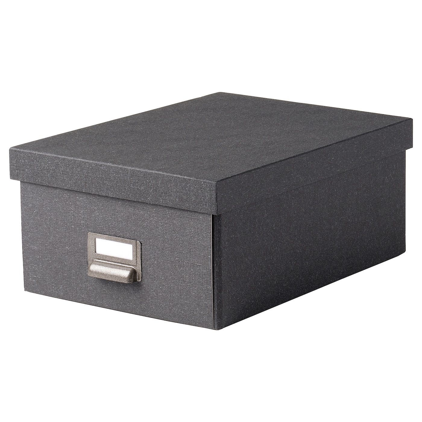Коробка с крышкой - TJOG IKEA/ЧУГ ИКЕА, 36х25х15 см,  черный