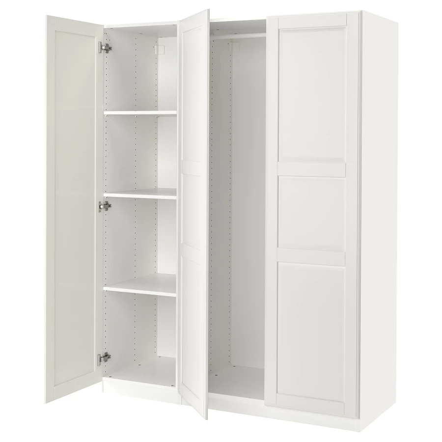 Гардероб - IKEA PAX/TYSSEDAL / ПАКС/ТИССЕДАЛЬ ИКЕА, 150x60x201 см, белый (изображение №1)