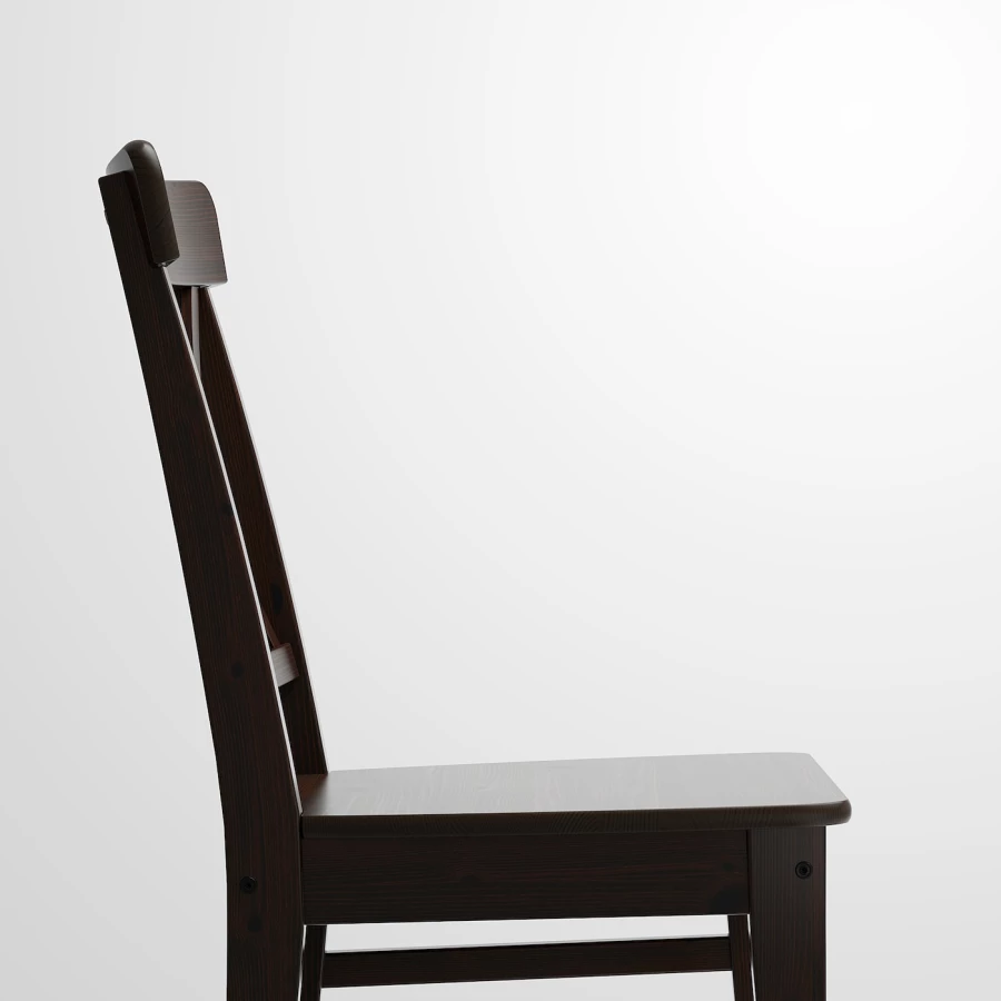 Обеденный набор - INGATORP/INGOLF IKEA/ИНГАТОРП/ИНГОЛЬФ ИКЕА, 110х74 см, черный (изображение №4)
