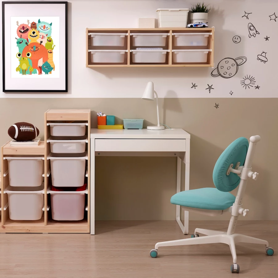 Детский стол и стул - IKEA MICKE/DAGNAR, белый, Микке/Дагнар ИКЕА (изображение №4)
