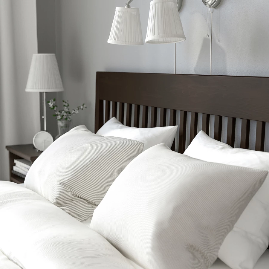 Каркас кровати с ящиками - IKEA IDANÄS/IDANAS, 200х160 см, темно-коричневый, ИДАНЭС ИКЕА (изображение №5)