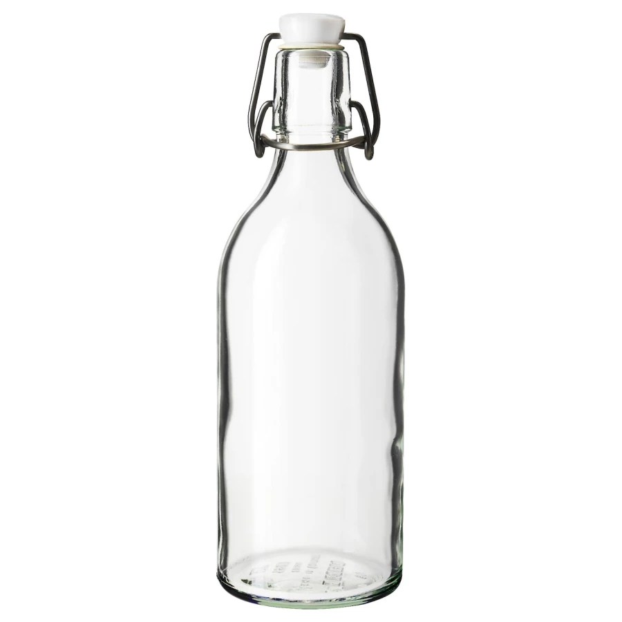 Бутылка с крышкой - IKEA KORKEN, 0.5 л, стекло, КОРКЕН ИКЕА (изображение №1)