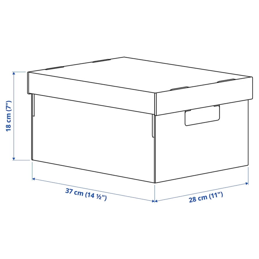 Бокс-сет - PINGLA IKEA/ ПИНГЛА ИКЕА,  28х37х18 см, черный/коричневый (изображение №2)