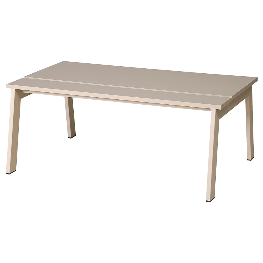 Журнальный стол, регулируемый - IKEA ИКЕА LJUNGSBRO, 104x70 см, бежевый (изображение №1)