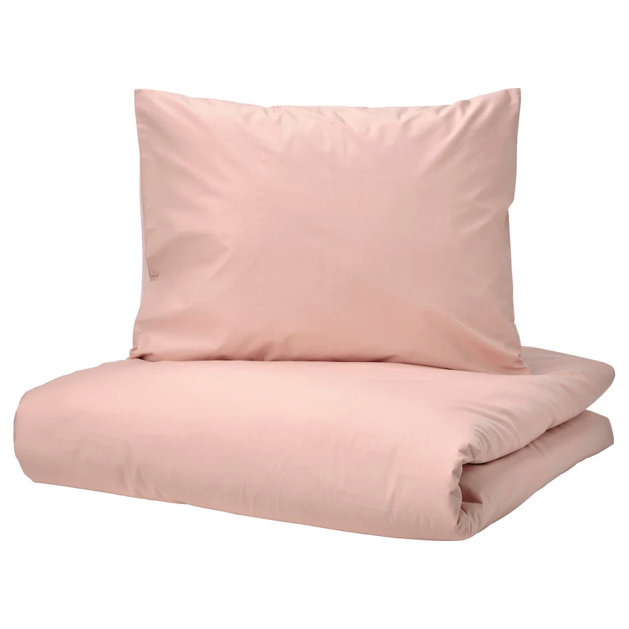 Пододеяльник и 2 наволочки - STRANDTALL  IKEA/ СТРАНДТАЛЛ ИКЕА/  200/50/150см , розовый (изображение №1)