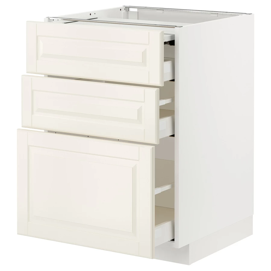 Модульный шкаф - METOD / MAXIMERA IKEA/ МЕТОД/МАКСИМЕРА  ИКЕА, 88х60 см, светло-бежевый /белый (изображение №1)