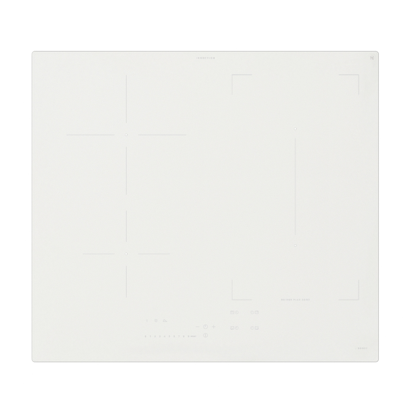 Индукционная варочная панель - KOLSTAN IKEA/ КОЛСТАН ИКЕА,  58 см, белый