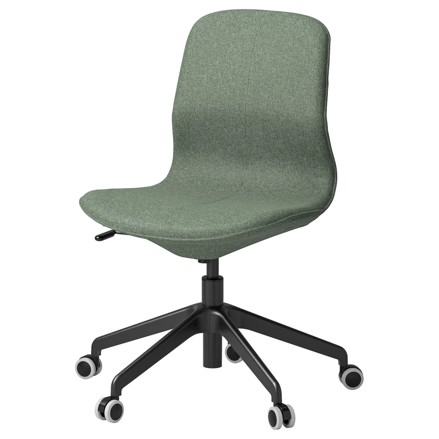 Офисный стул - IKEA LÅNGFJÄLL/LANGFJALL, 68x68x92см, зеленый, ЛОНГФЬЕЛЛЬ ИКЕА (изображение №1)
